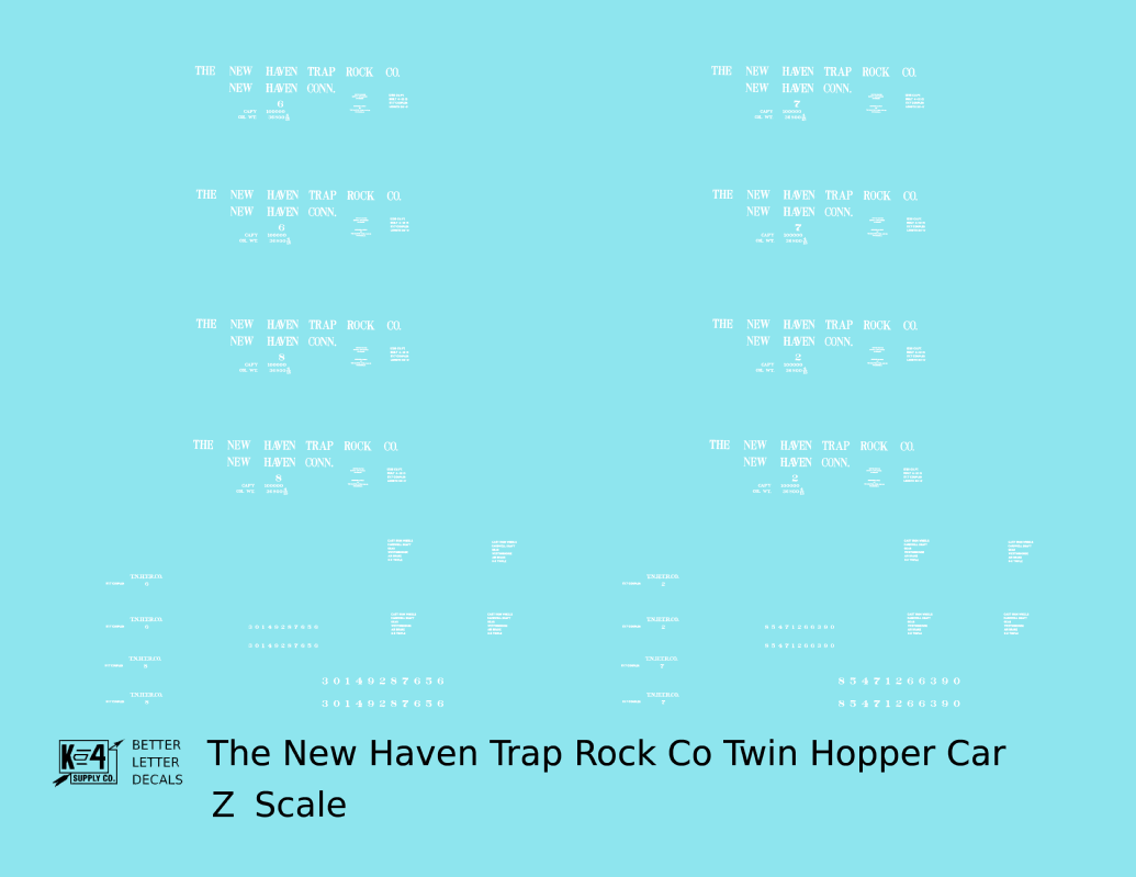 New Haven Trap Rock Co. Ribbed Twin Hopper White