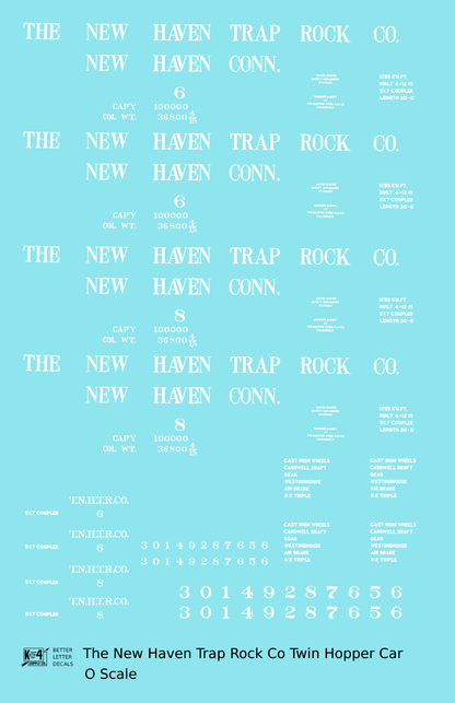 New Haven Trap Rock Co. Ribbed Twin Hopper White