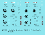 Central Of New Jersey 40 Ft Steel Ice Reefer Black NJDX