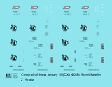 Central Of New Jersey 40 Ft Steel Ice Reefer Black NJDX