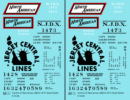 Central Of New Jersey 40 Ft Steel Ice Reefer Black NJDX