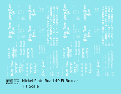 Nickel Plate Road 40 Ft Boxcar White