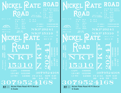 Nickel Plate Road 40 Ft Boxcar White