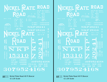 Nickel Plate Road 40 Ft Boxcar White