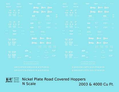 Nickel Plate Road Covered Hopper White