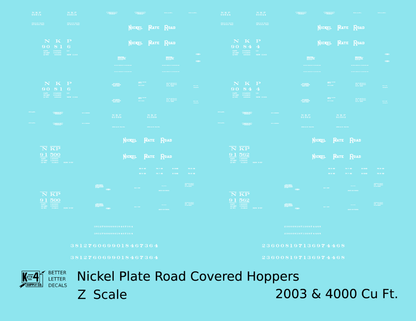 Nickel Plate Road Covered Hopper White