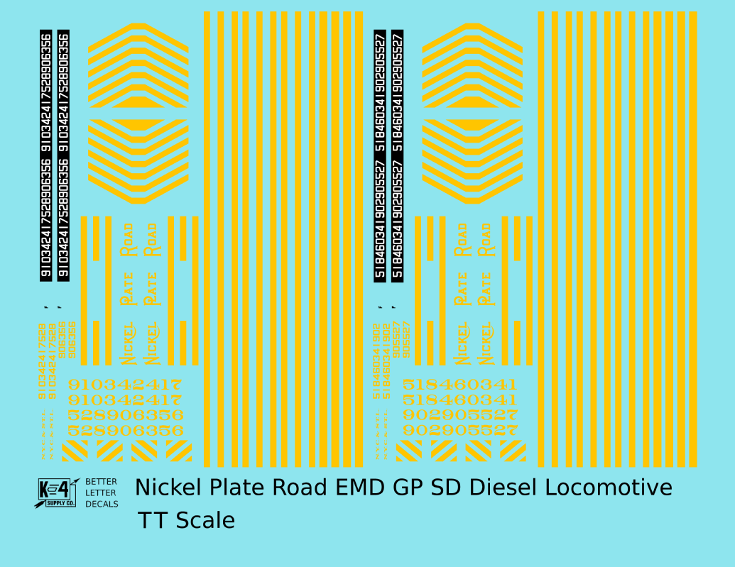 Nickel Plate Road EMD Diesel Locomotive Yellow