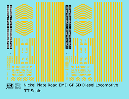 Nickel Plate Road EMD Diesel Locomotive Yellow