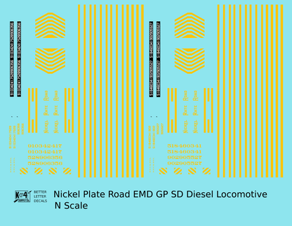 Nickel Plate Road EMD Diesel Locomotive Yellow