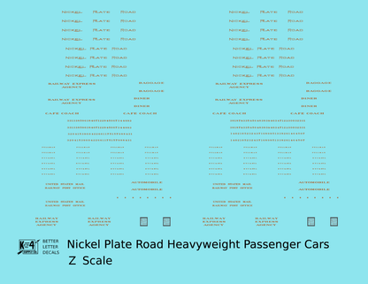 Nickel Plate Road Heavyweight Passenger Car Bronze Gold