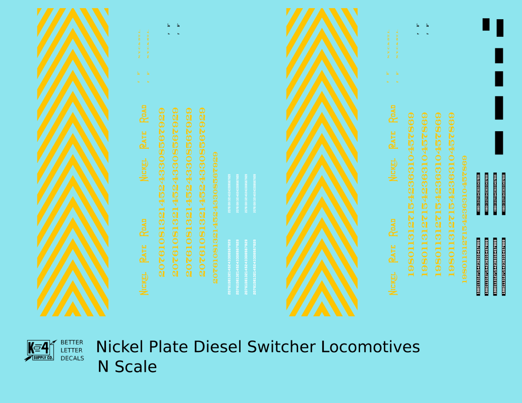 Nickel Plate Road Diesel Switcher Yellow