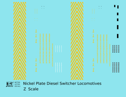 Nickel Plate Road Diesel Switcher Yellow