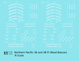 Northern Pacific 36 Ft Wood Boxcar White
