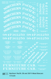 Northern Pacific 36 Ft Wood Boxcar White