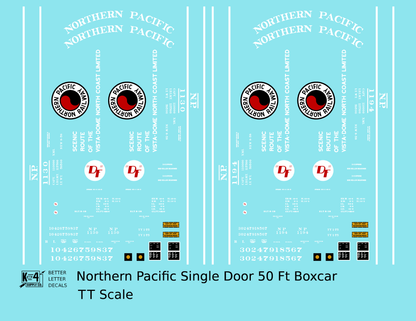 Northern Pacific 50 Ft Single Door Boxcar White