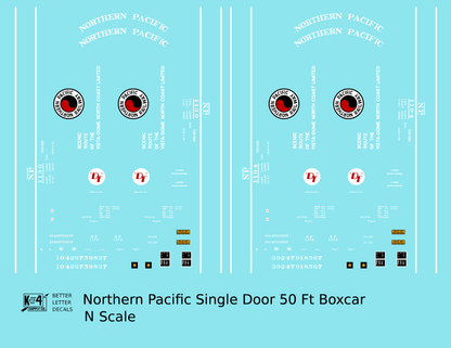 Northern Pacific 50 Ft Single Door Boxcar White