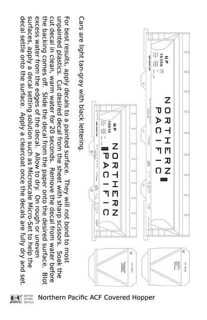 Northern Pacific ACF Covered Hopper Black
