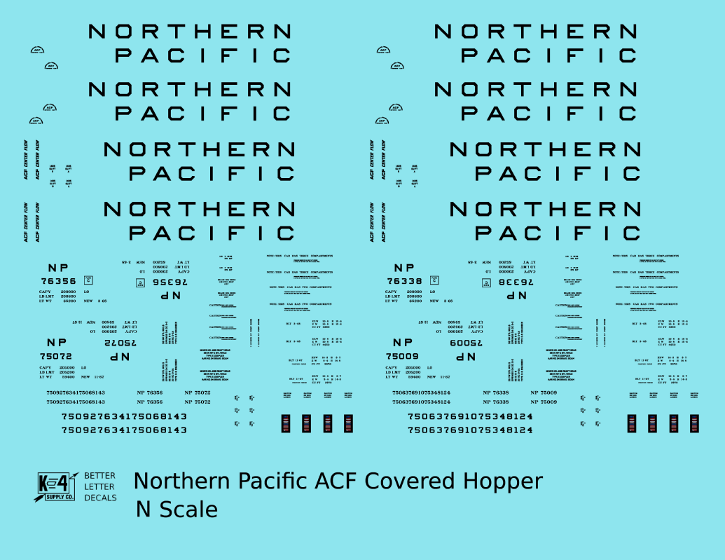 Northern Pacific ACF Covered Hopper Black