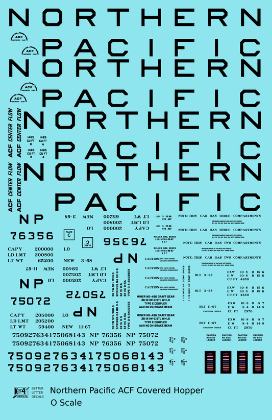 Northern Pacific ACF Covered Hopper Black