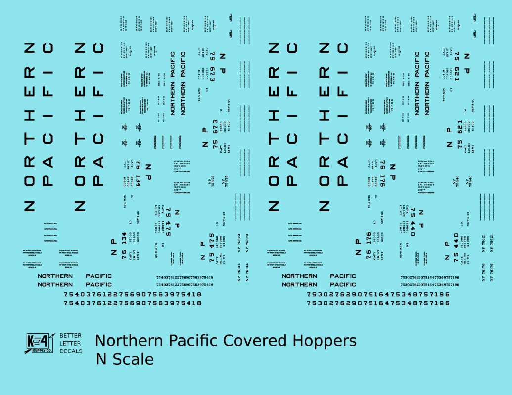 Northern Pacific Ribbed Covered Hopper Black