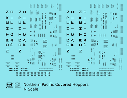 Northern Pacific Ribbed Covered Hopper Black