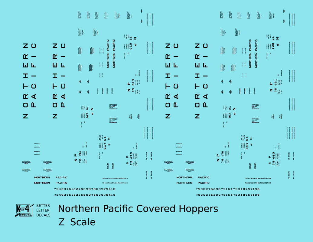 Northern Pacific Ribbed Covered Hopper Black