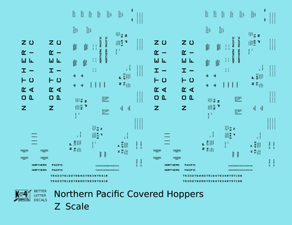 Northern Pacific Ribbed Covered Hopper Black