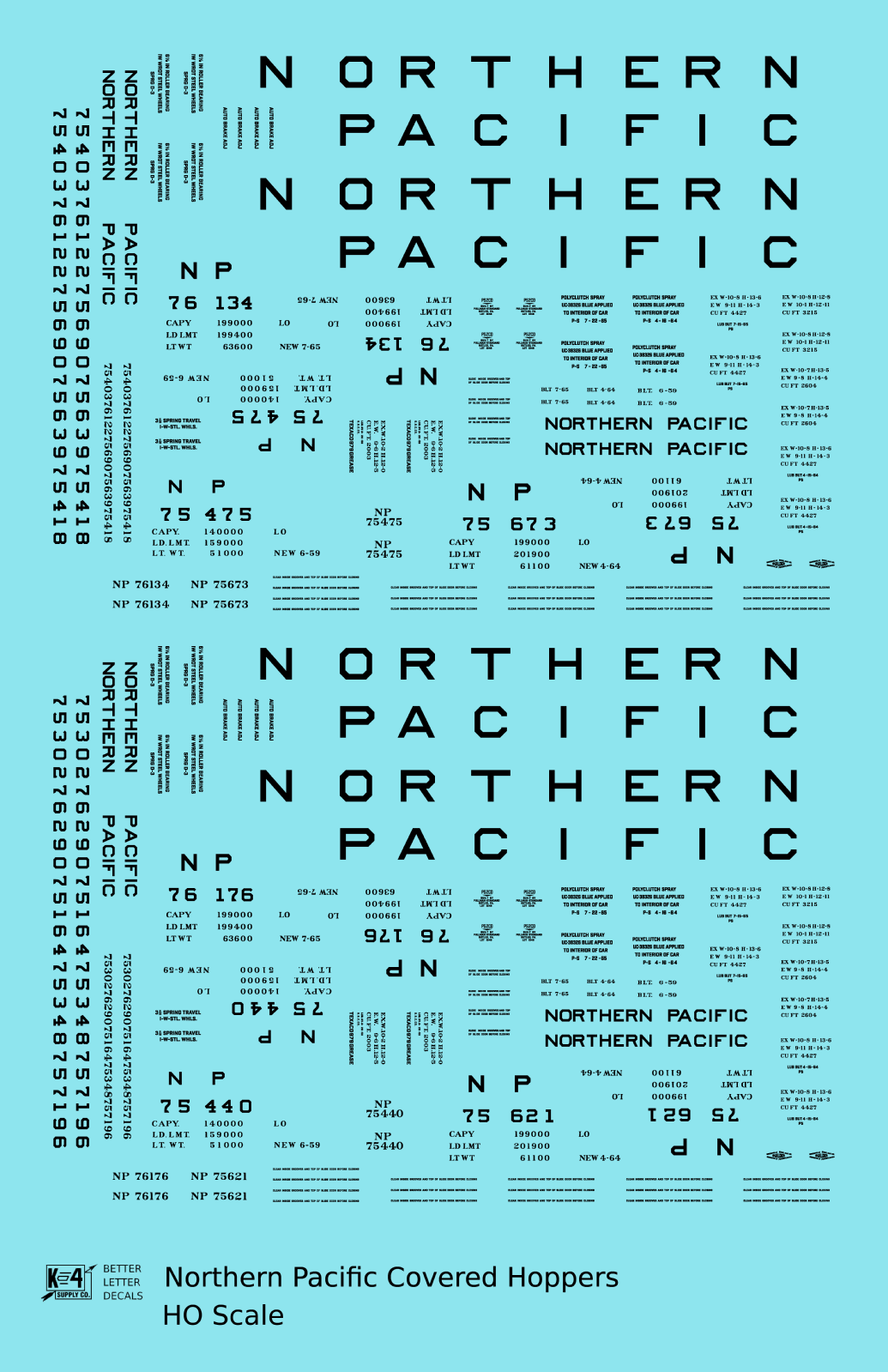 Northern Pacific Ribbed Covered Hopper Black
