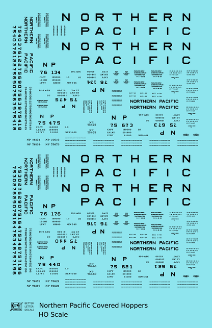 Northern Pacific Ribbed Covered Hopper Black