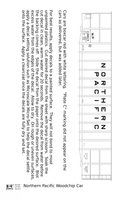 Northern Pacific Woodchip Gondola White  - Decal