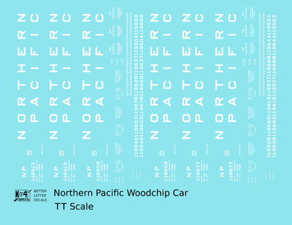 Northern Pacific Woodchip Gondola White
