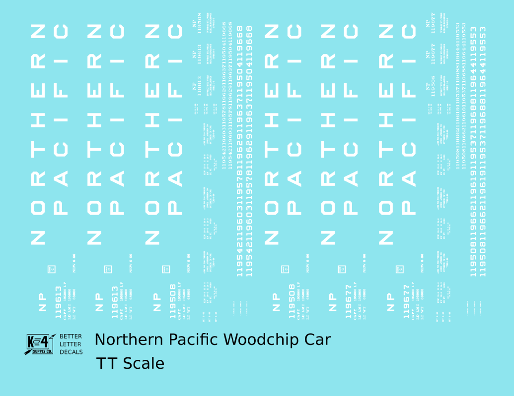Northern Pacific Woodchip Gondola White