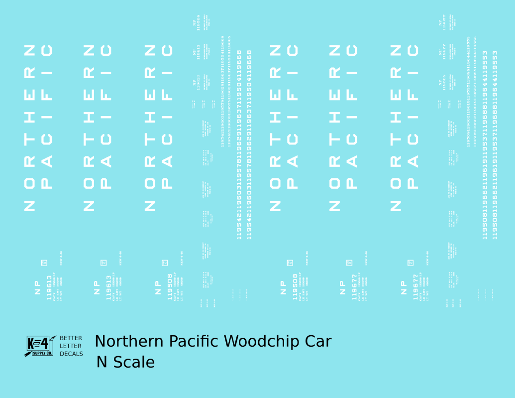 Northern Pacific Woodchip Gondola White