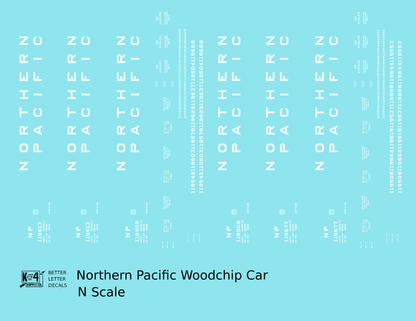 Northern Pacific Woodchip Gondola White