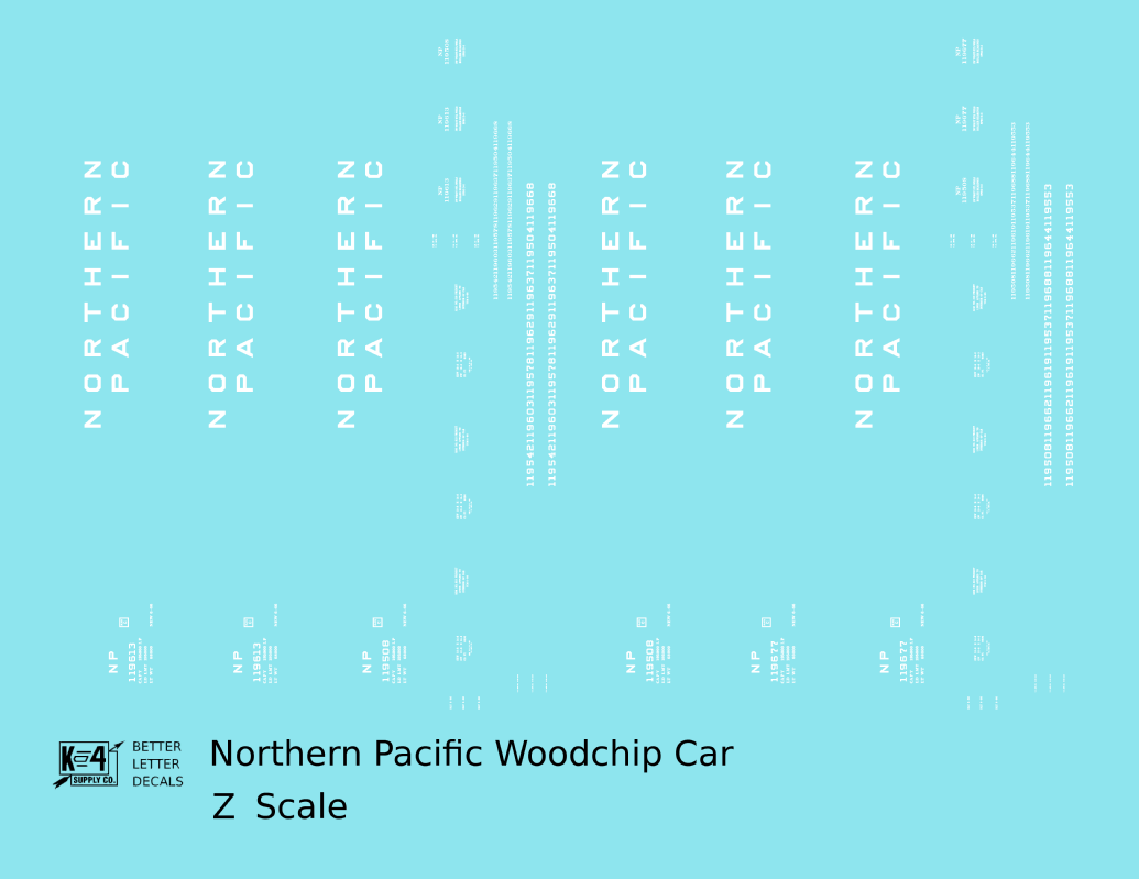 Northern Pacific Woodchip Gondola White