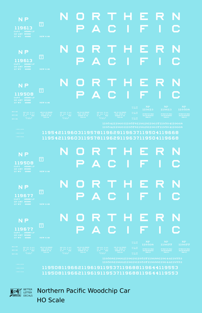 Northern Pacific Woodchip Gondola White