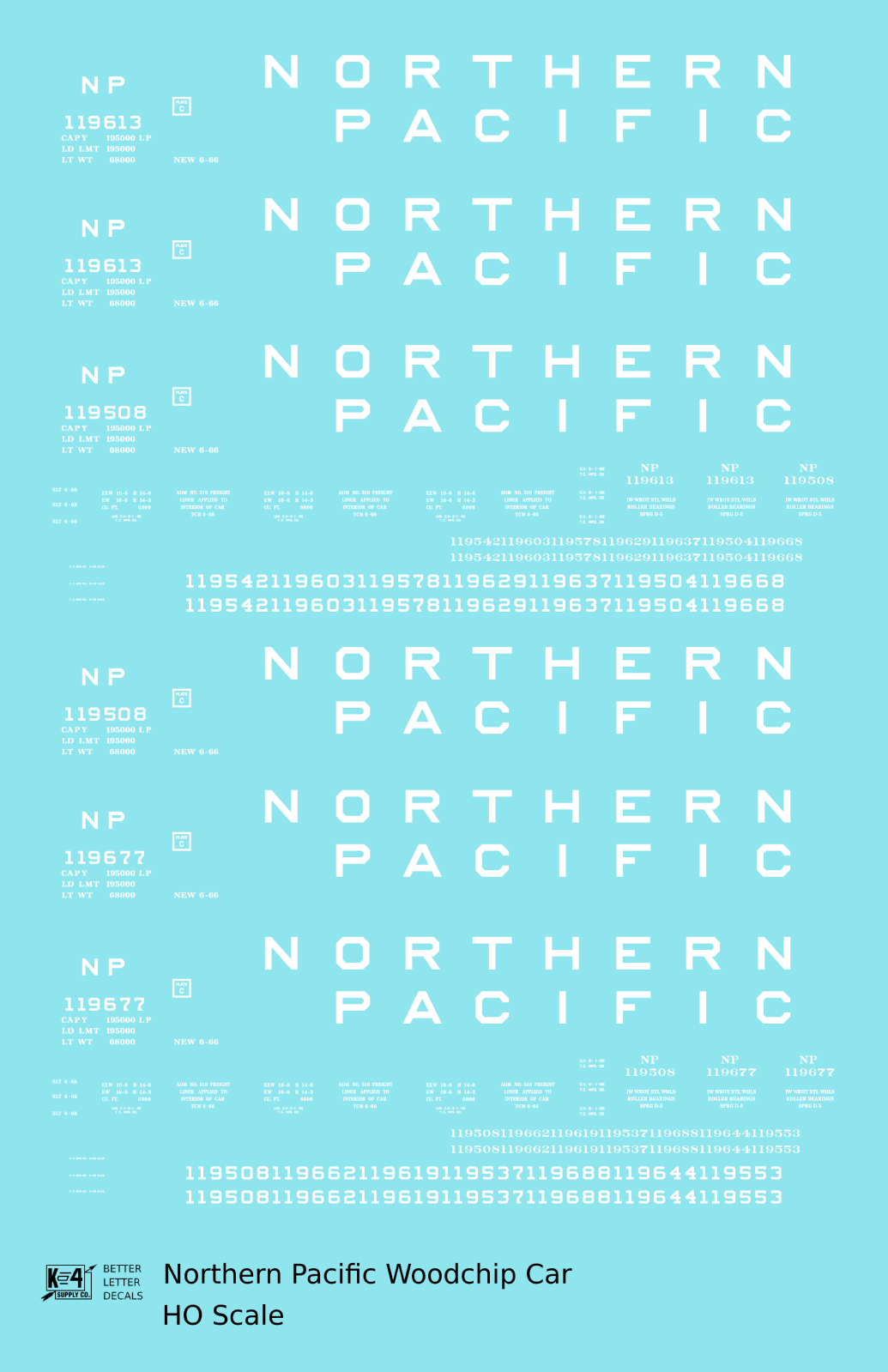 Northern Pacific Woodchip Gondola White