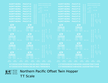 Northern Pacific Offset Twin Hopper White