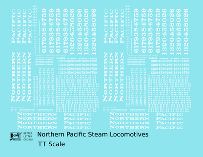 Northern Pacific Steam Locomotive White