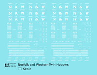 Norfolk and Western Ribbed Twin Hopper White