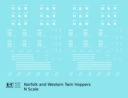 Norfolk and Western Ribbed Twin Hopper White