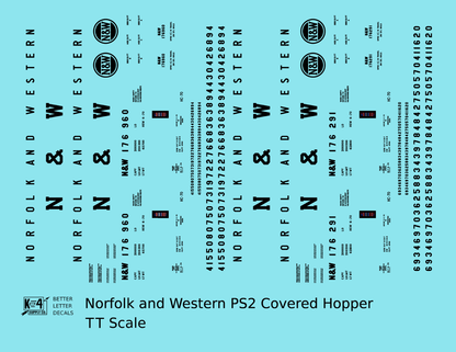 Norfolk and Western PS2-CD Covered Hopper Black