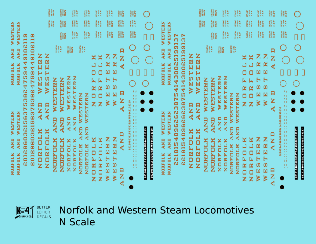 Norfolk and Western Steam Locomotive Bronze Gold
