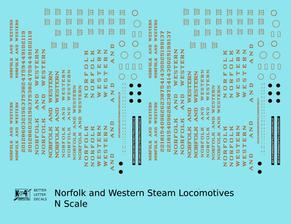 Norfolk and Western Steam Locomotive Bronze Gold