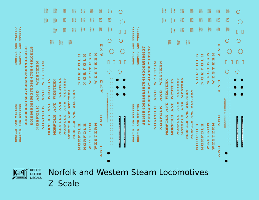 Norfolk and Western Steam Locomotive Bronze Gold