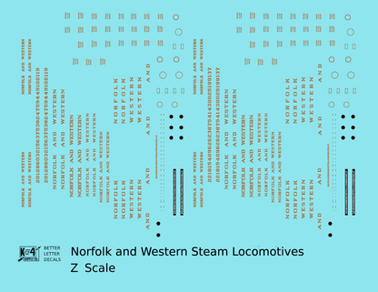 Norfolk and Western Steam Locomotive Bronze Gold