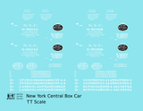 New York Central 40 Ft Boxcar White