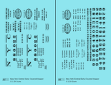 New York Central Covered Hopper Black NYC-Built - Decal - Choose Scale
