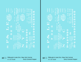 New York Central Covered Hopper White NYC-Built - Decal - Choose Scale
