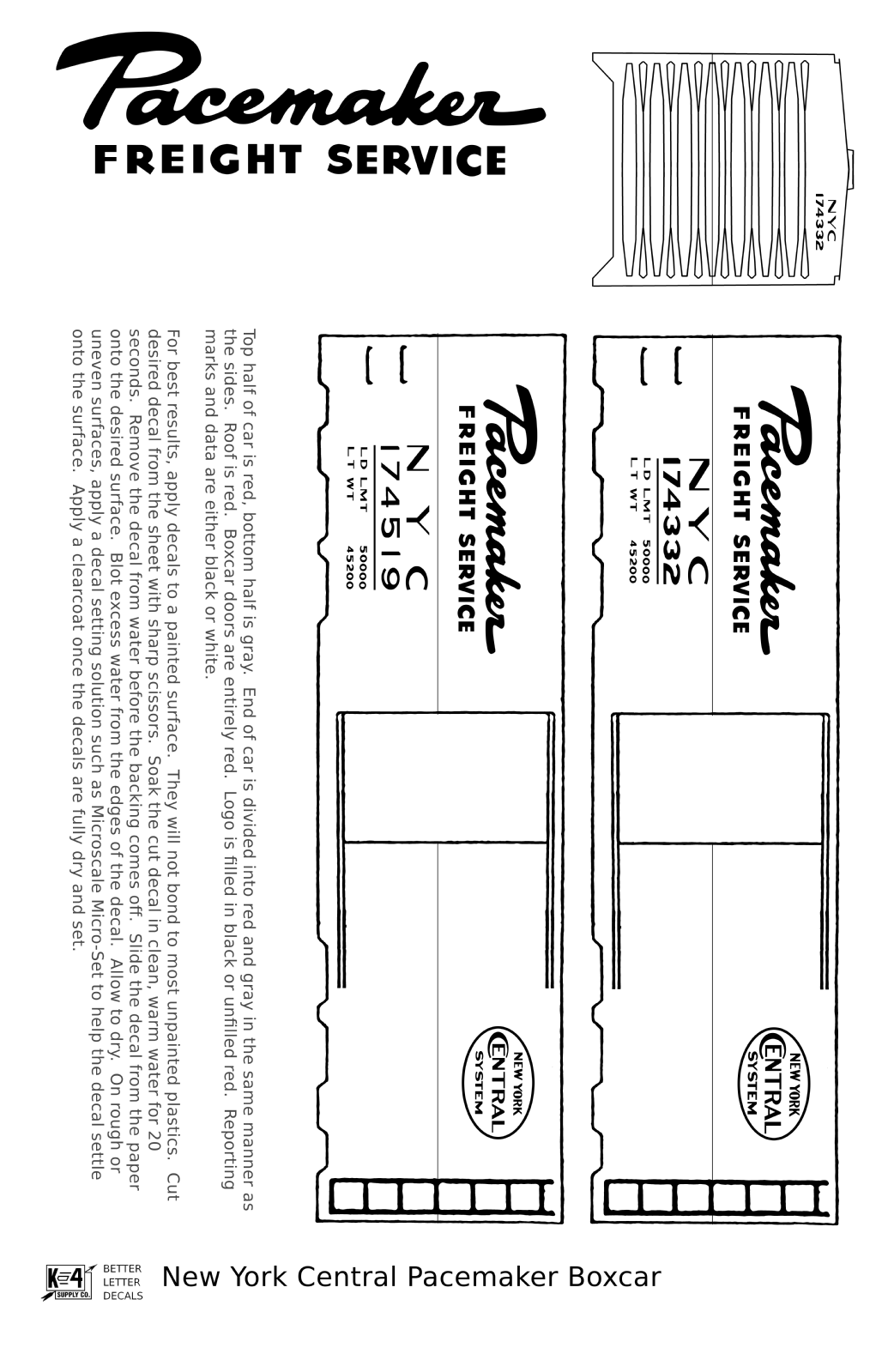 New York Central Pacemaker Boxcar